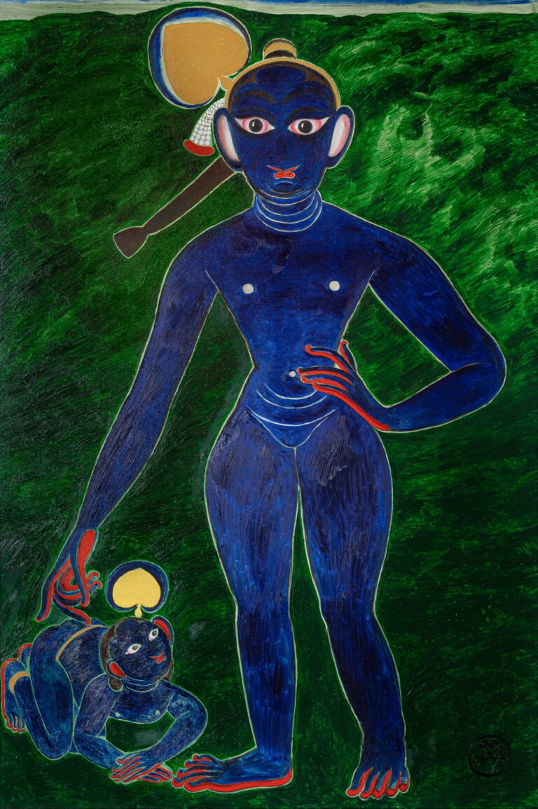 Shine Shivan | Asoor | 2025 | Oil on canvas | 108 x 72 Inches