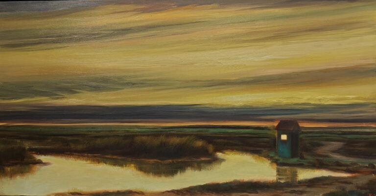 Sujith SN | Untitled | 2023 | Oil on canvas | 21 x 40 Inches