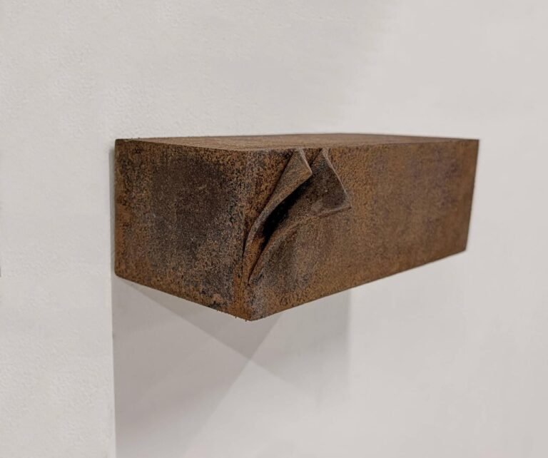 Teja Gavankar | Brick (Series: Home) | 2025 | Corten steel (11 individual units) | 3(H) x 9(W) x 4(D) Inches