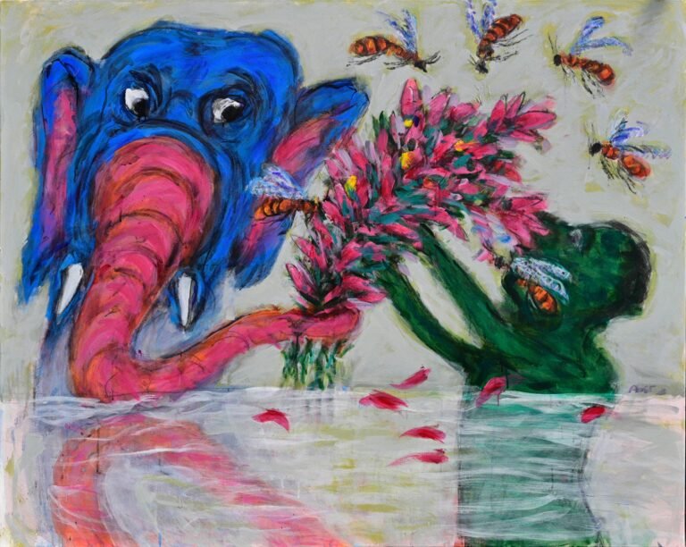 Amit Ambalal | The Bouquet | 2026 | Acrylic on canvas | 48 x 60 Inches