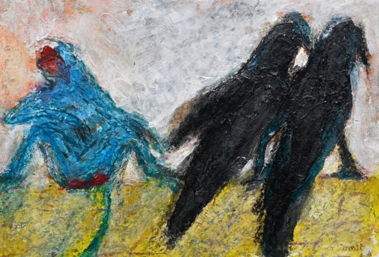 Amit Ambalal | Untitled | 2025 | Mixed media on paper | 10 x 14.5 Inches