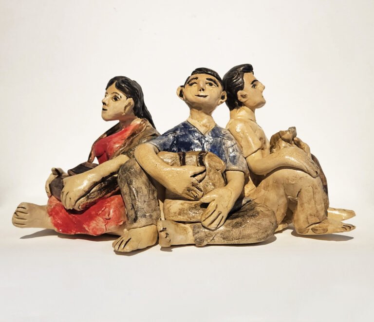 Sudipta Das | Nomad XI | 2025 | Ceramic | 11(H) x 6(W) x 5.5(D) Inches
