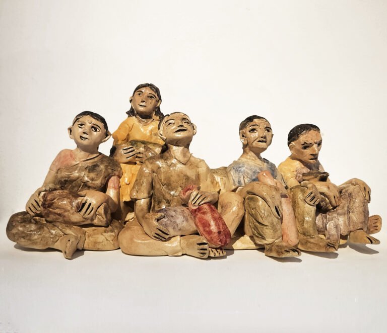 Sudipta Das | Nomad XII | 2025 | Ceramic | 15(H) x 8(W) x 6.5(D) Inches