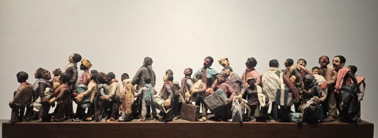 Sudipta Das | Homeward Bound | 2023 | Mixed media | 12(H) x 49(W) x 6(D) Inches