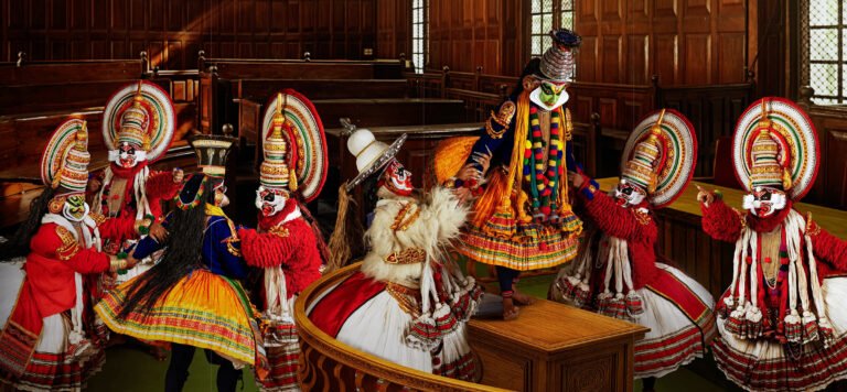 Vivek Vilasini | Scuffle in the Assembly  | 2026 | Archival print on canvas (Set of 4 panels). Limited edition 1 of 10 + 1 AP | 100 x 216 Inches