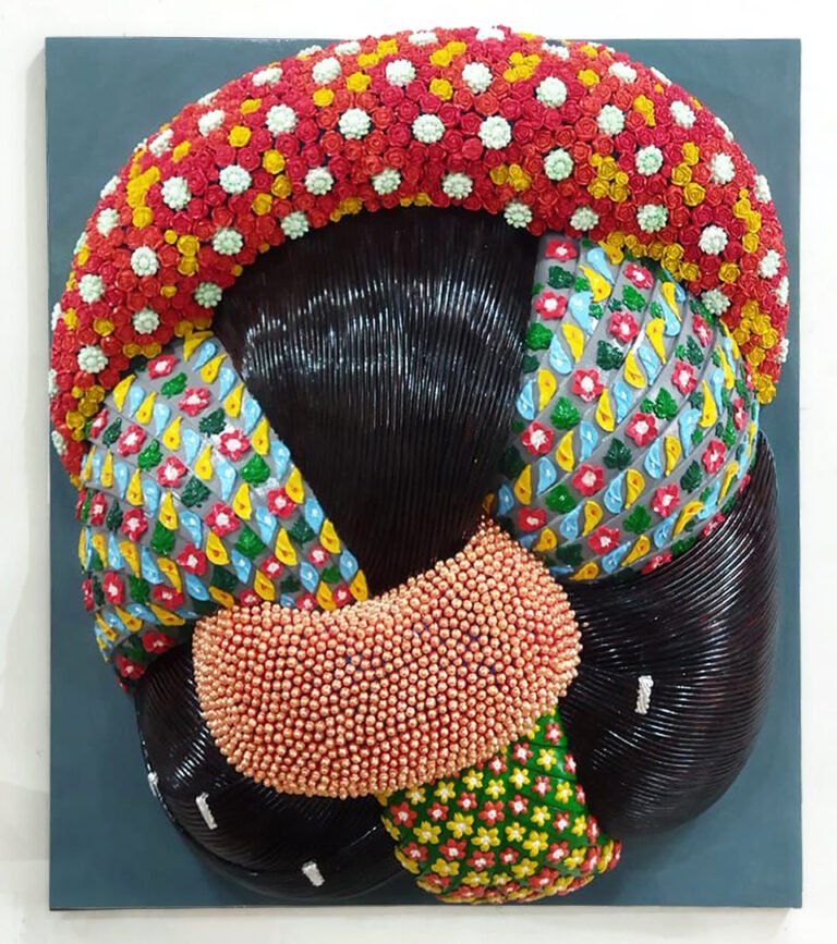 Ravinder Reddy | Relief I | 2026 | Painted polyester resin fiberglass | 49(H) x 44(W) x 15(D) Inches