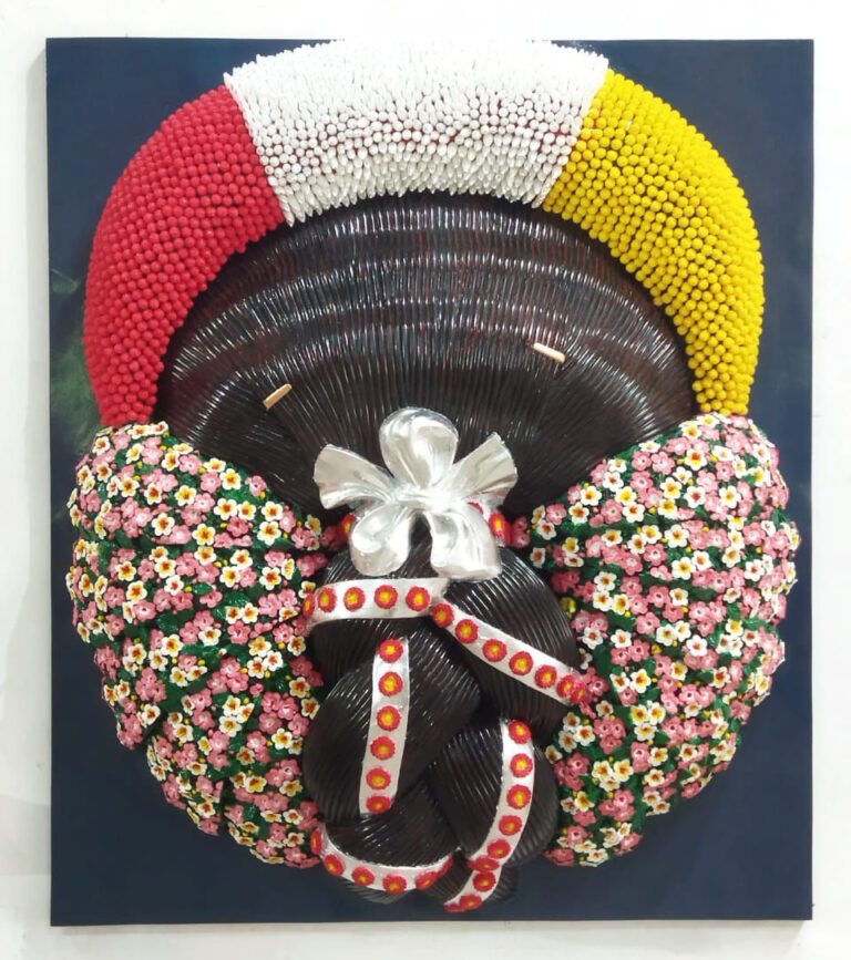 Ravinder Reddy |  Relief II | 2026 | Painted polyester resin fiberglass | 47(H) x 40.5(W) x 10(D) Inches