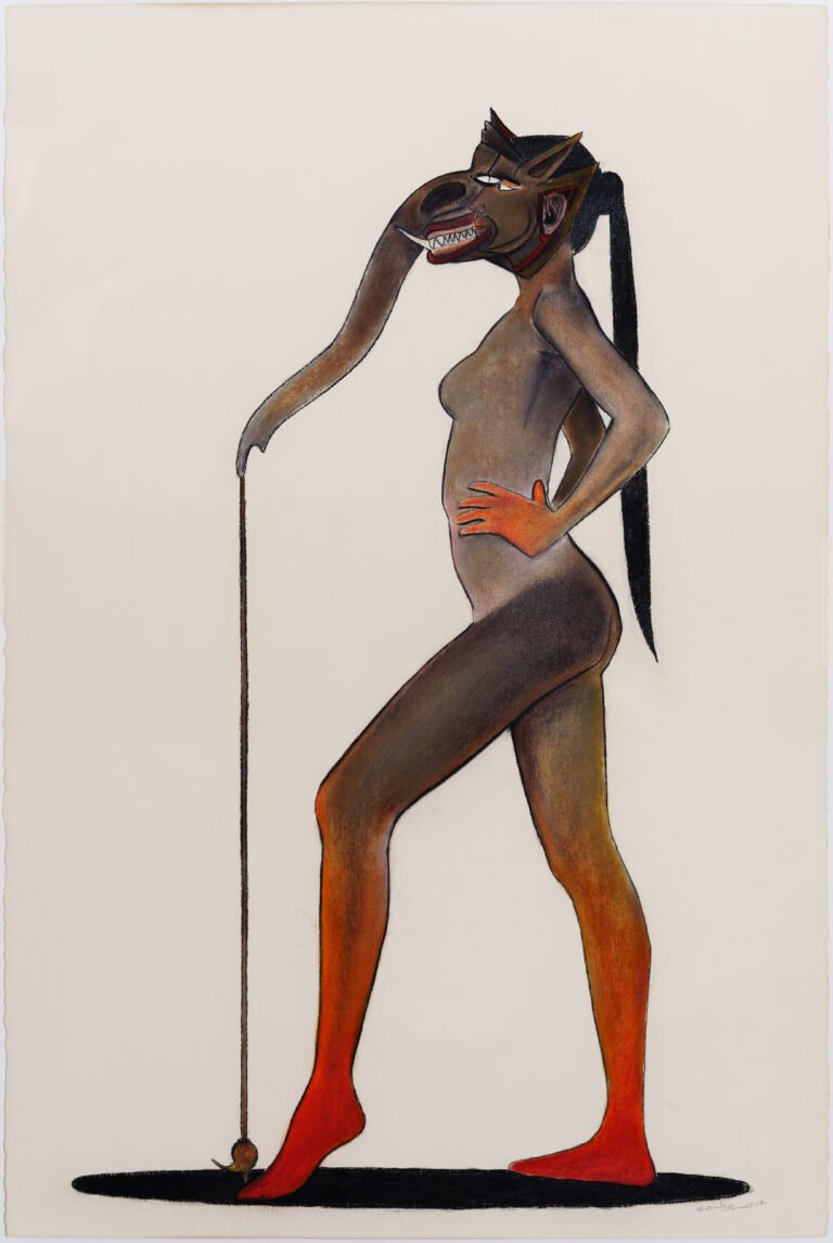 Surendran Nair | Doctrine of the Forest (Cuckoonebulopolis) – Version II | 2007 | Watercolour on paper | 60 x 40 Inches
