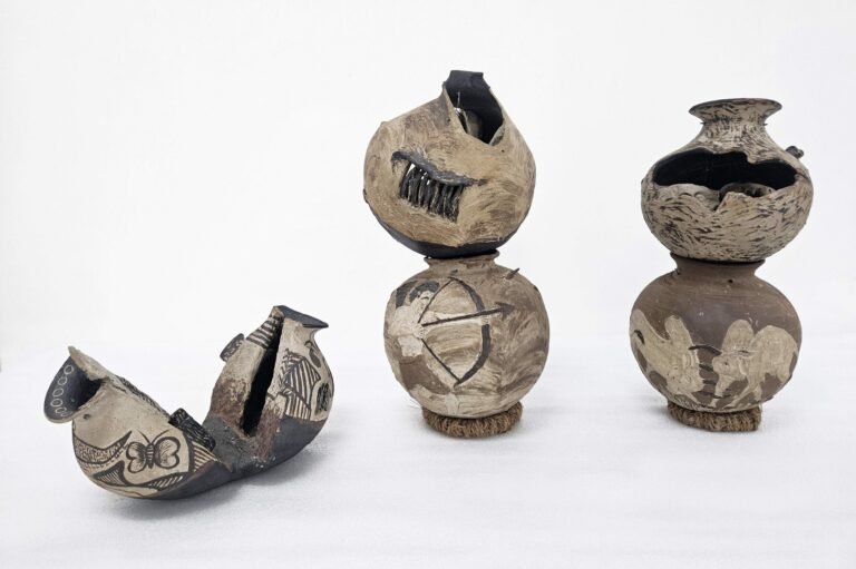 Ajaysingh Bhadoriya | Breathing Vessel | 2017 | Stoneware (Set of 5 units) | 9(H) x 9(L) x 9(W) Inches each (approx.)
