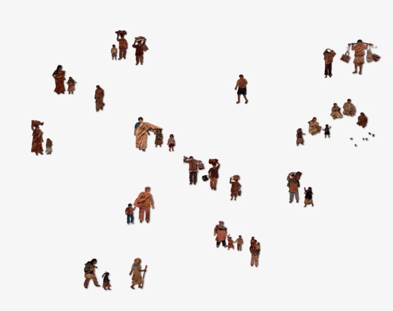 Madhukar Mucharla | Place and People | 2026 | Hand stitched tanned leather | 10 x 4 Inches each (approx.)