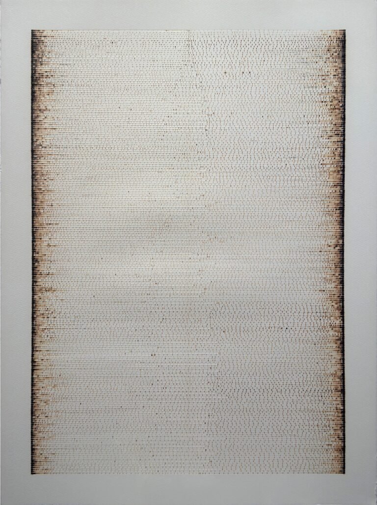 Ankush Safaya | Untitled | 2025 | Burn marks on paper | 30 x 22 Inches