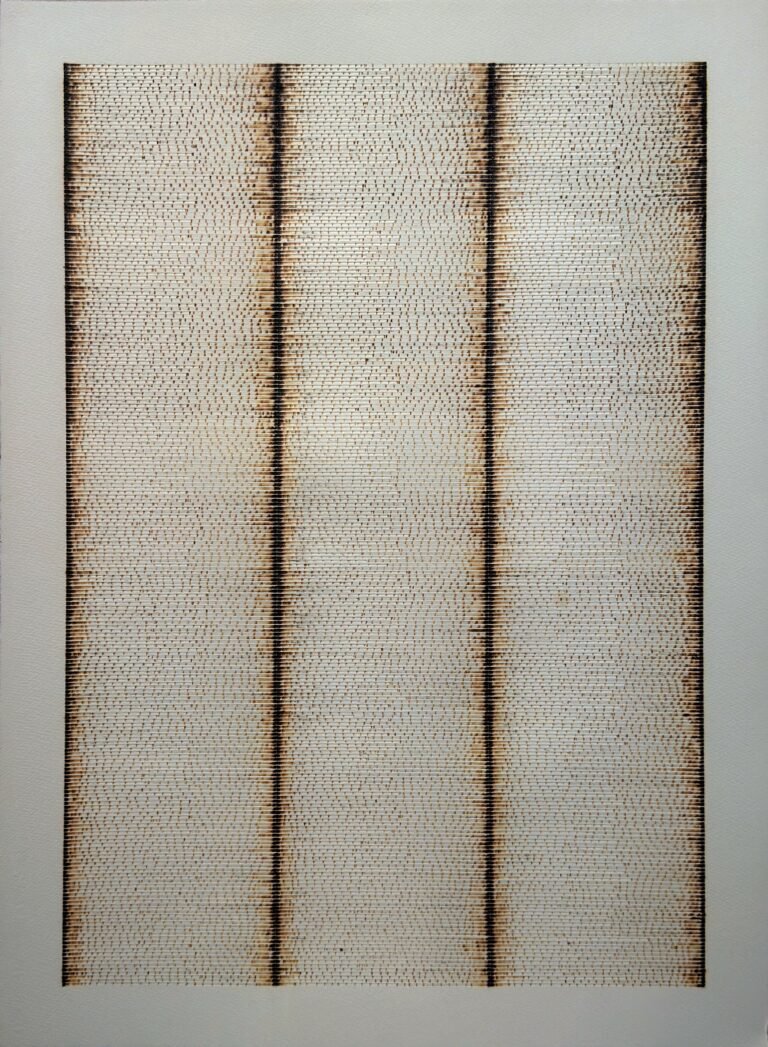 Ankush Safaya | Untitled | 2025 | Burn marks on paper | 30 x 22 Inches