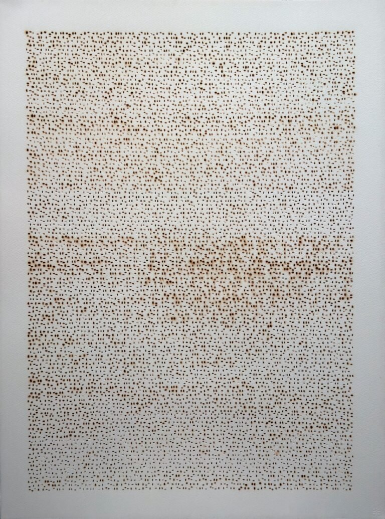 Ankush Safaya | Untitled | 2025 | Burn marks on paper | 30 x 22 Inches