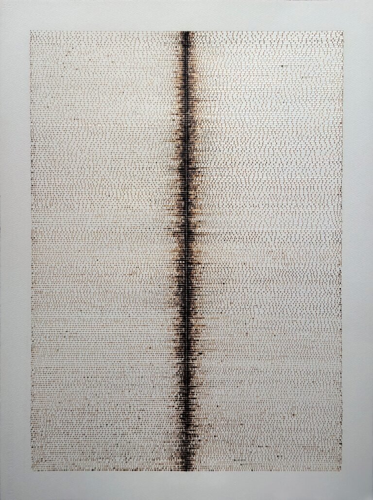 Ankush Safaya | Untitled | 2025 | Burn marks on paper | 30 x 22 Inches