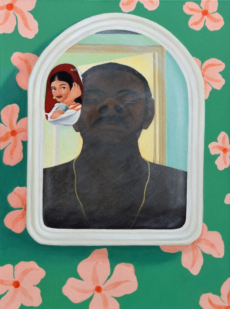Pallavi Singh | Bather III | 2023 | Acrylic on canvas | 24 x 18 Inches