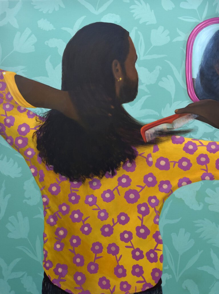Pallavi Singh | Bather VIII | 2023 | Acrylic on canvas | 48 x 36 Inches