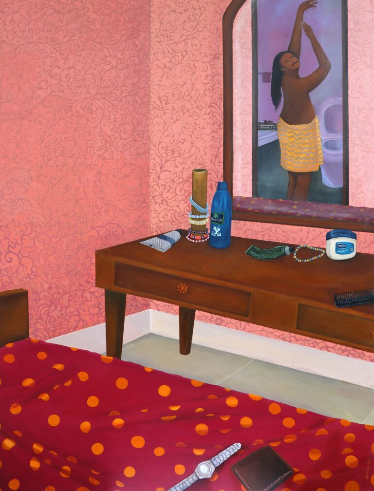 Pallavi Singh | The Bather XIII | 2024 | Acrylic on canvas | 48 x 36 Inches