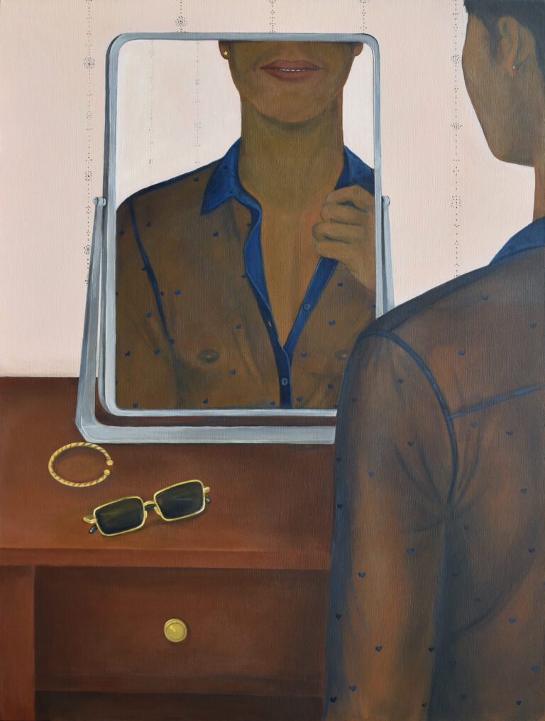 Pallavi Singh | Encounter I | 2026 | Acrylic on canvas | 40 x 30 Inches