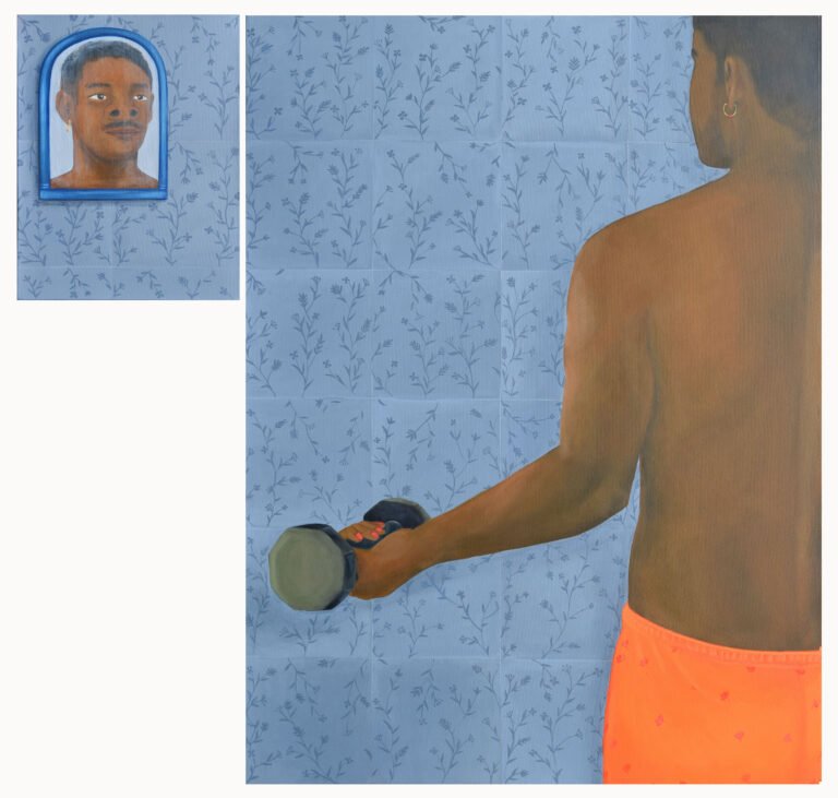 Pallavi Singh | Encounter IV | 2026 | Acrylic on canvas (Diptych) | 48 x 50 Inches
