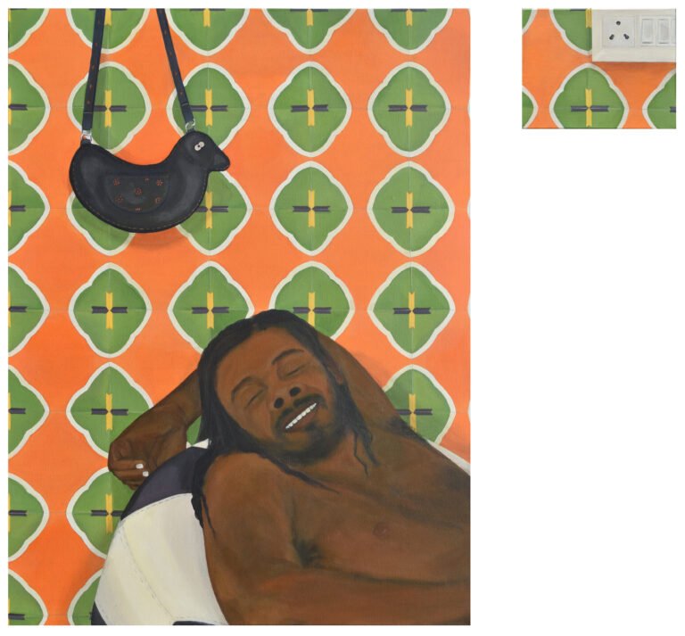 Pallavi Singh | Encounter XII | 2026 | Acrylic on canvas (Diptych) | 40 x 43 Inches