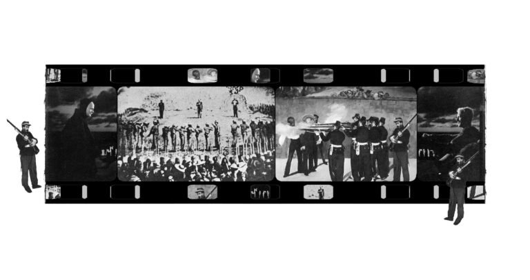 Gulam Mohammed Sheikh | Endgame | 2002 | Digital image and print on silver ground. Second edition 1 of 6 | 20 x 35 Inches