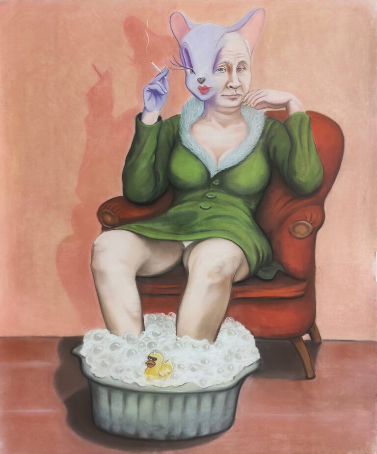Siddhartha Kararwal | Pin Ups | 2022 | Dry pastels on paper | 60 x 48 Inches