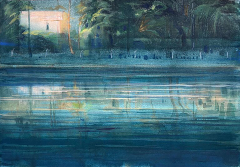 Sujith SN | Prologue | 2026 | Tempera on paper | 12 x 16 Inches