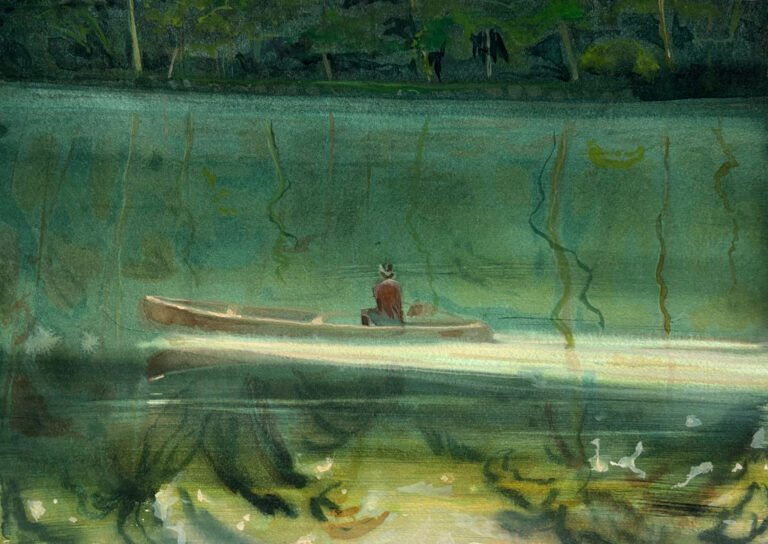 Sujith SN | Prologue | 2026 | Tempera on paper | 12 x 16 Inches