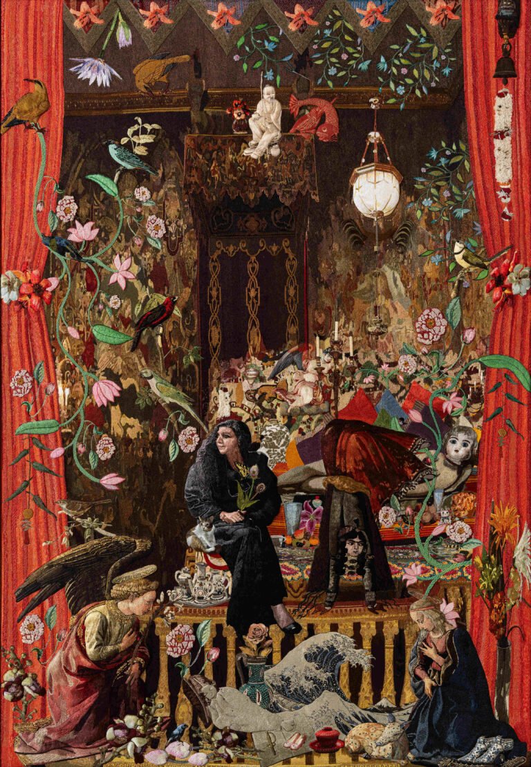 Rekha Rodwittiya | Home is Wherever You Are | 2025-26 | Embroidery | 70 x 48 Inches