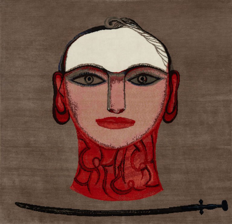 Rekha Rodwittiya | Home is Wherever You Are | 2026 | Hand-knotted carpet | 60 x 60 Inches